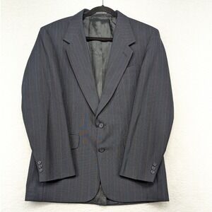 Towncraft Pinstripe Blazer Jacket 40R Tailored‎ USA Mens Business Professional